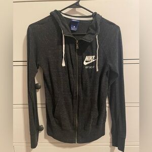 Nike Dark Grey Zip-Up Hoodie